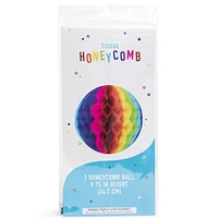 Rainbow Honeycomb Ball Tissue Paper Party Decoration 9.75in