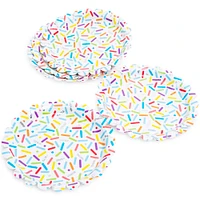 Small Round Holographic Sprinkles Plates 7in 8-Count