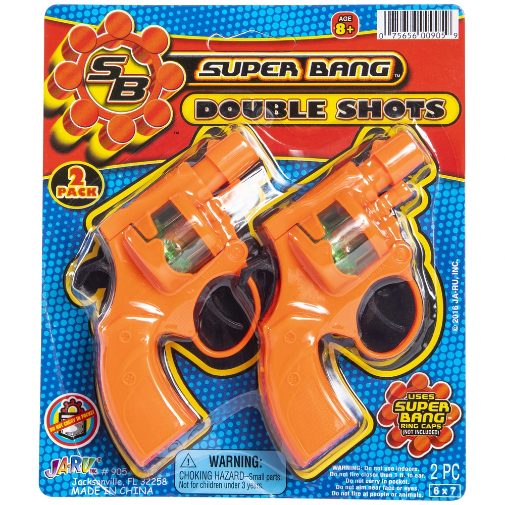 Super Bang™ Double Shots 2-Pack Cap Guns