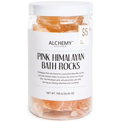 pink himalayan bath rocks 24.45oz