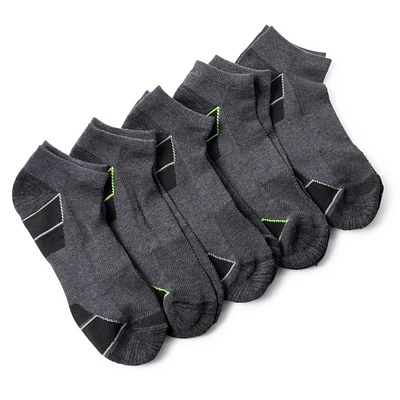 series-8 fitness charcoal gray men‚Äôs performance low cut socks 5-pack