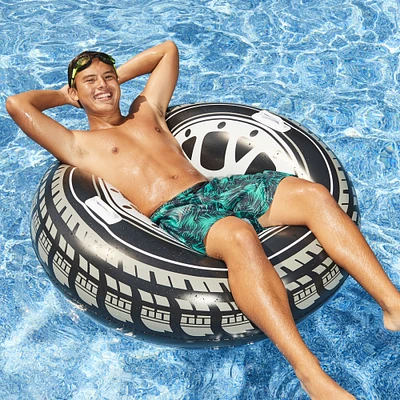 summer waves inflatable tire tube pool float 40in