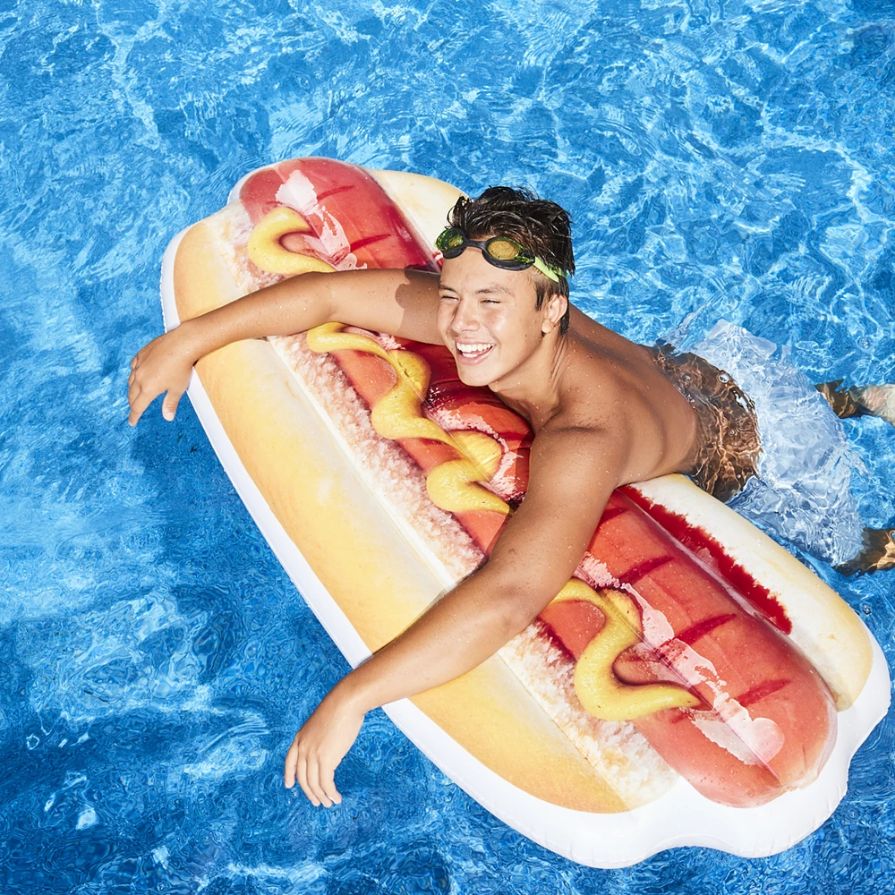 hot dog pool float 59in x 27in