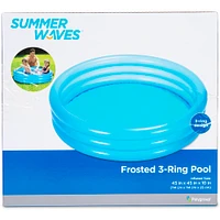 frosted 3-ring kiddie pool