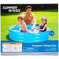 frosted 3-ring kiddie pool