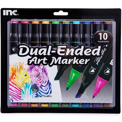 dual-ended art markers 10-pack