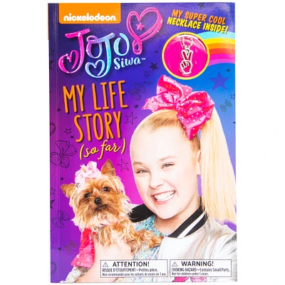 jojo siwa my life story (so far) autobiography book and necklace set