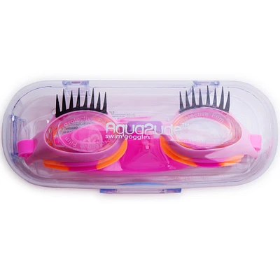 swim goggles, pool cute eyelash rainbow goggle, swimming, swim, pool, beach, summer, athletic gear, sports equipment