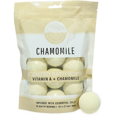 vitamin A + chamomile scented bath bombs 10-count