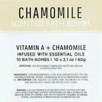 vitamin A + chamomile scented bath bombs 10-count