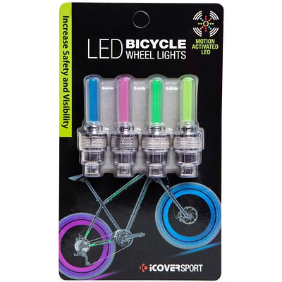 bike wheel LED lights 4-pack