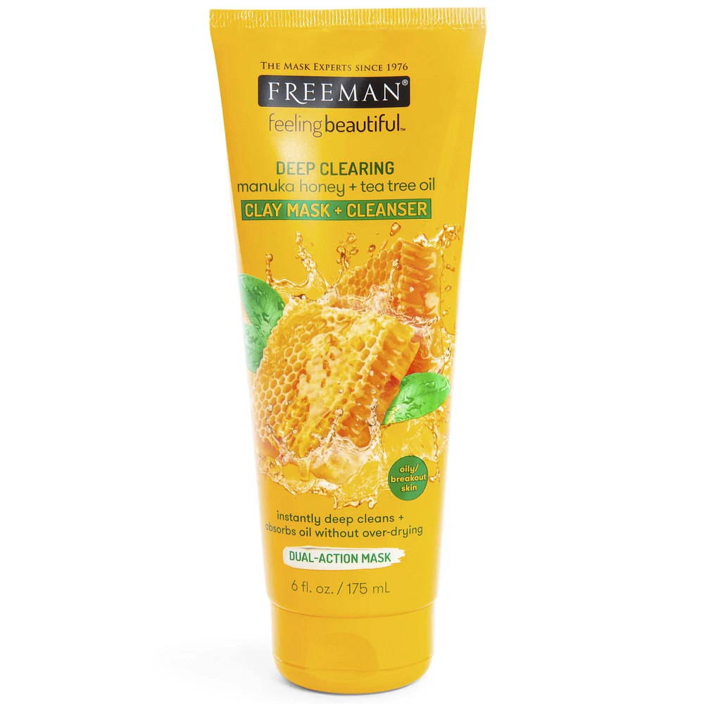 Freeman® Feeling Beautiful™ Deep Clearing Clay Mask & Cleanser With Makuna Honey & Tea Tree Oil