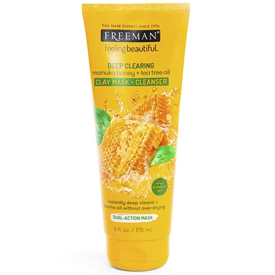 Freeman® Feeling Beautiful™ Deep Clearing Clay Mask & Cleanser With Makuna Honey & Tea Tree Oil