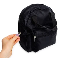 black mini backpack