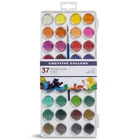 Watercolor Cakes & Brush 37-Piece Set