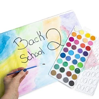 Watercolor Cakes & Brush 37-Piece Set