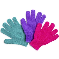 exfoliating gloves, body scrub, shower scrubbing loofah best exfoliator