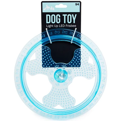 light-up LED frisbee dog toy