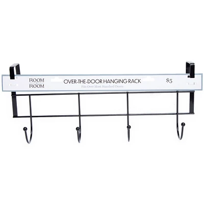 4 hook over-the-door hanging rack