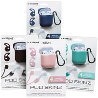 airpods, airpod accessories, strap, wireless earbuds, bluetooth apple skins, skinz, skin, cover, earbud cover
