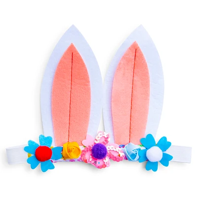 Easter Floral Bunny Ears Headband