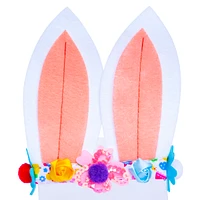 Easter Floral Bunny Ears Headband