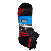 Red & Gray Striped Sneaker Socks 5-Pack