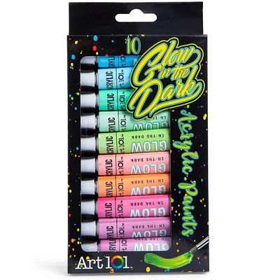 art 101 glow in the dark acrylic paints