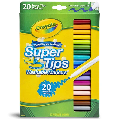 Crayola® Super Tips Washable Markers 20-Pack