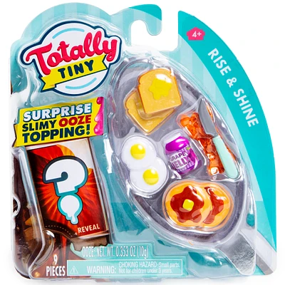 totally tiny food miniatures w/ slime topping 9-piece set