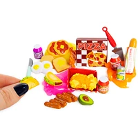 totally tiny food miniatures w/ slime topping 9-piece set