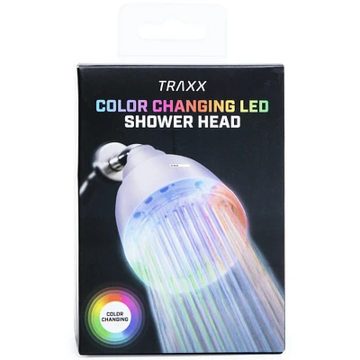 color-changing LED light shower head