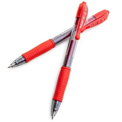 pilot g2 red premium gel roller pen