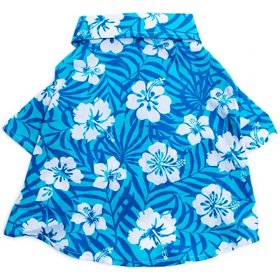 hawaiian shirt for dogs - blue