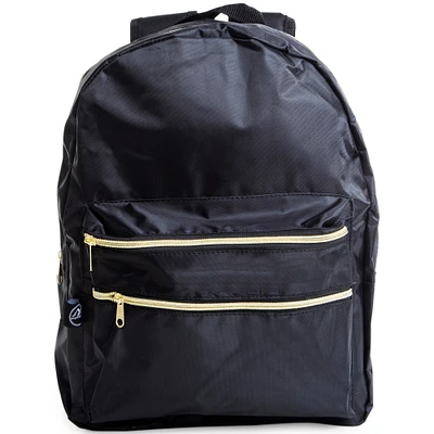 double front zipper pocket backpack 16in