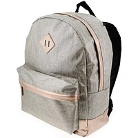 metallic polyester backpack 16in