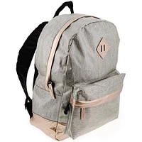 metallic polyester backpack 16in