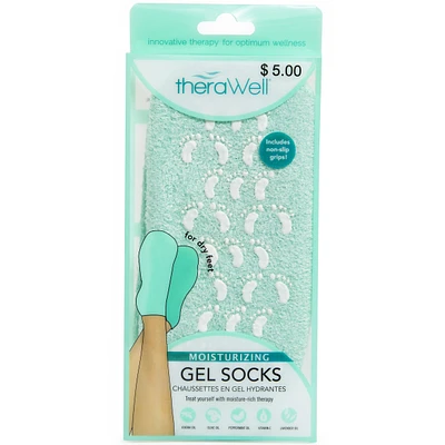 Moisturizing Gel Socks For Dry Feet - Green