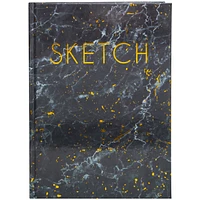 marbled hardcover sketchbook