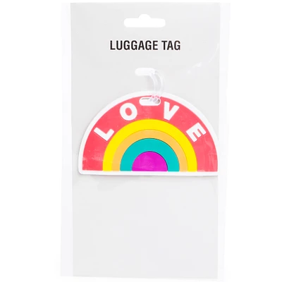 Rainbow 'Love' Luggage Tag
