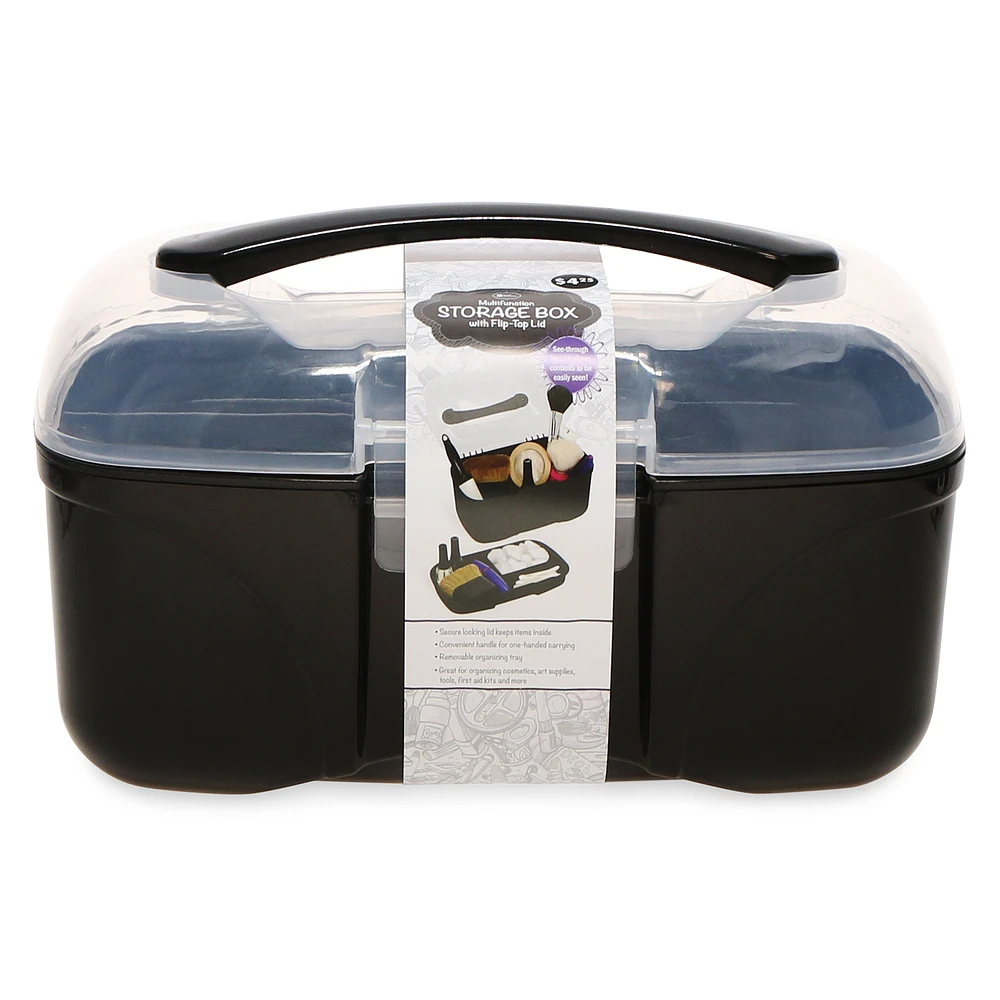 Storage Box Organizer 9.3in - Black