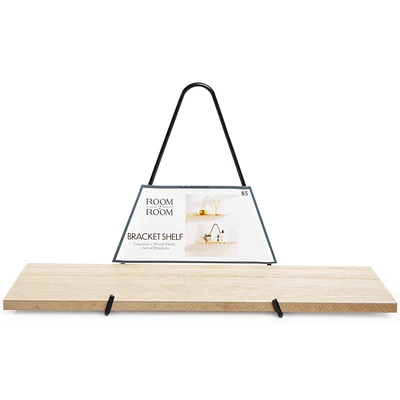 Triangle Bracket Wall Shelf 14in