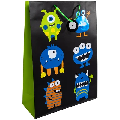 gift bags;jumbo bags;monster happy monsters bags;five below bags;party supplies;party bags