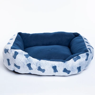 Cuddler Pet Bed W/ Burnout Pattern 14in X 20in