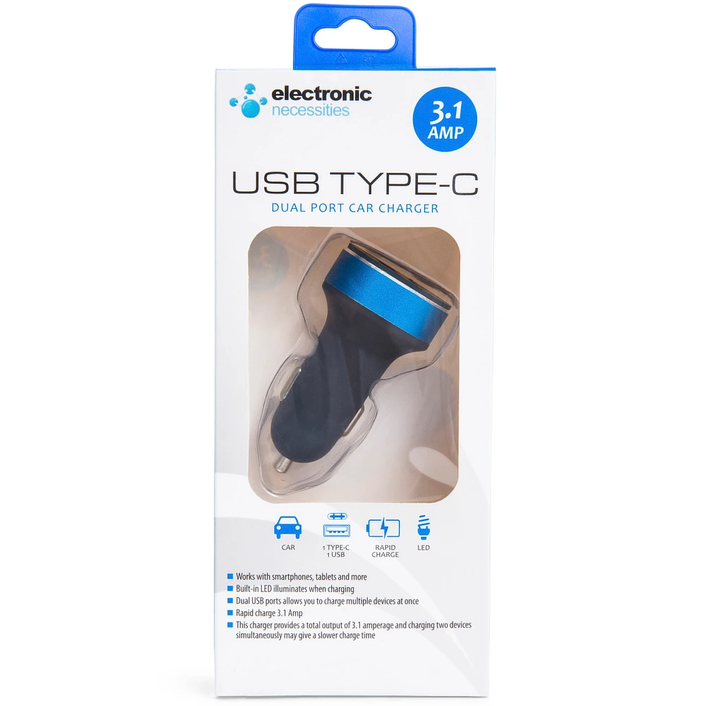 Usb-C Dual Port Car Charger