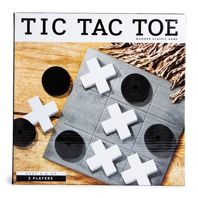 Deluxe Wooden Tic-Tac-Toe Board Game