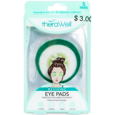 Therawell® Reviving Cucumber Eye Pads 5-Pack