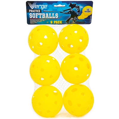 practice softballs 6-pack