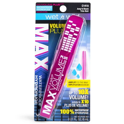 Wet N Wild® Max Volume Plus Waterproof Mascara - Amp'D Black