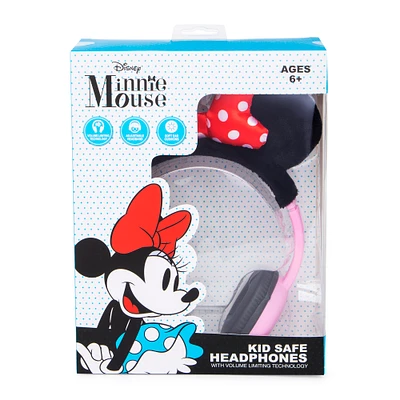Minnie Mouse Ears Kid-Safe Headphones